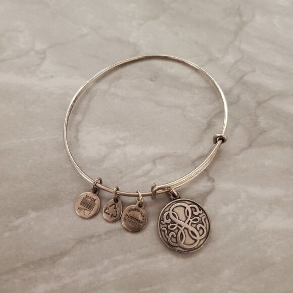Alex and Ani Silver Path of Life Expandable Bracelet - Picture 1 of 2
